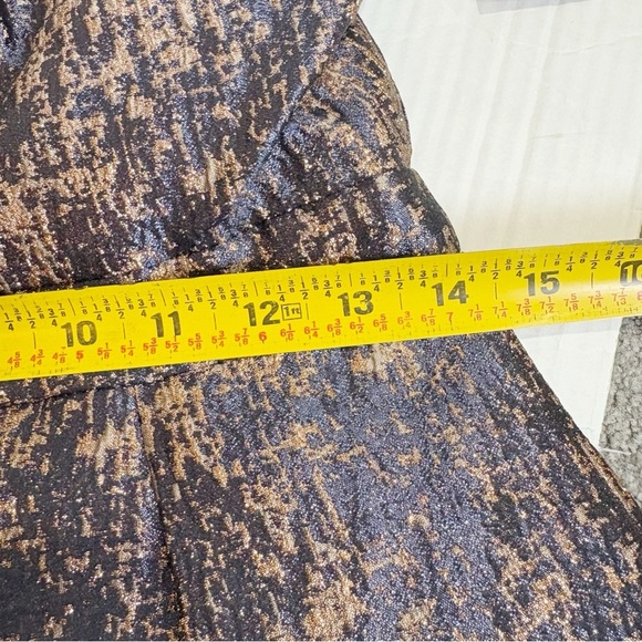 Kay Unger Uma Walk Thru Jumpsuit Size 6 Dark Midnight Jacquard New NWT Pockets - Picture 15 of 16